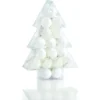 Ensemble De Boules De Noël Holiday Living En Plastique, Blanc, Paquet De 34