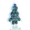 Ensemble De Boules De Noël Holiday Living En Plastique, Vert Foncé, Paquet De 34