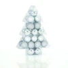 Ensemble De Boules De Noël Holiday Living En Plastique, Argent, Paquet De 34
