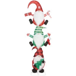 Décoration Autoportante Holiday Living De 68 Po, Gnome Avec Lumière Incandescente Transparante (1/pqt)