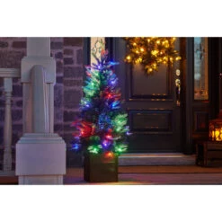 Arbre De Noël Artificiel En Pot De 4 Pi Illuminé à Piles Par Holiday Living, 50 Lumières DEL Multicolores -Décoration De Noël 17745131c L