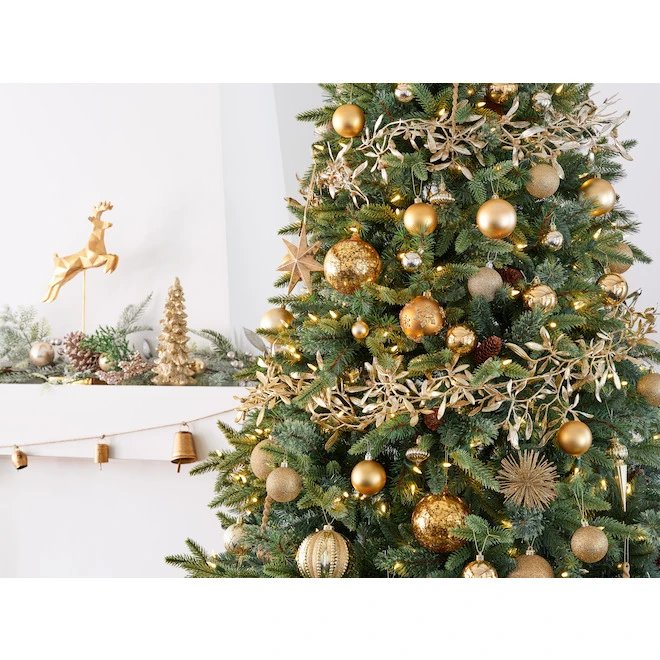 Guirlande En Forme De Gui Holiday Living, Or 1-paquet 3 Guirlande En Forme De Gui Holiday Living, Or 1-paquet – Image 3