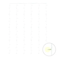 Rideau Lumineux De 96 Lumières DEL Holiday Living De 1 M X 1,65 M, Blanc Chaud