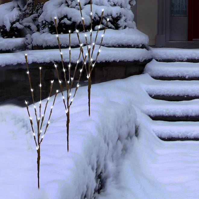 Piquets De Jardin Holiday Living Avec Lumières DEL Scintillantes Blanches, 30 Po, Paquet De 3 5 Piquets De Jardin Holiday Living Avec Lumières DEL Scintillantes Blanches, 30 Po, Paquet De 3 – Image 5