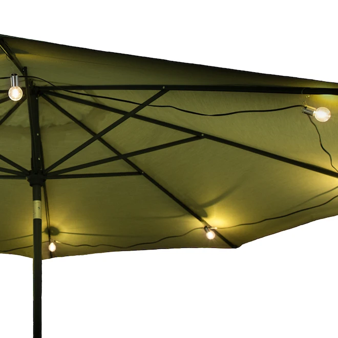 Guirlande Lumineuse LED Pour Parasol Avec Crochets En Métal Et Accents Argentés 2 Guirlande Lumineuse LED Pour Parasol Avec Crochets En Métal Et Accents Argentés – Image 2