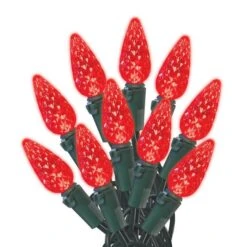 Sylvania Jeu De 70 Lumières, Intérieur/extérieur, DEL C6, Rouge