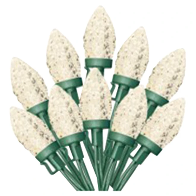 Jeu De Lumières Sylvania, 100 Lumières C9 DEL, Blanc Chaud 1 Jeu De Lumières Sylvania, 100 Lumières C9 DEL, Blanc Chaud