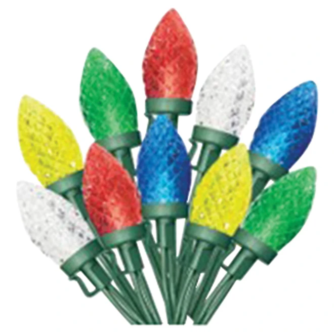 Jeu De Lumières Sylvania, 100 Lumières C9 DEL, Multicolore 1 Jeu De Lumières Sylvania, 100 Lumières C9 DEL, Multicolore