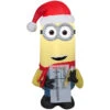 Minion Kevin Gonflable Illuminé Avec Liste Bons/mauvais Enfants Universal Airblown, 3,5 Pi