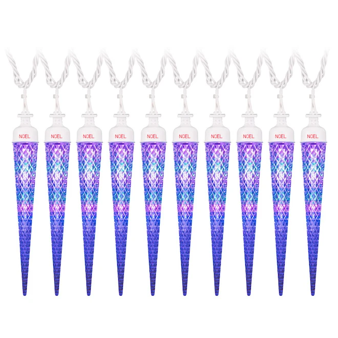 Jeu De Lumières DEL Clignotantes Ciel Nordique Par Gemmy, Mauve/bleu, 10 Ampoules 1 Jeu De Lumières DEL Clignotantes Ciel Nordique Par Gemmy, Mauve/bleu, 10 Ampoules