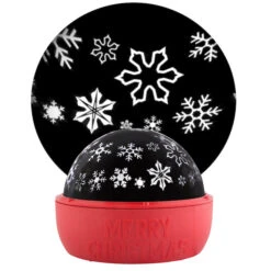 Projecteur DEL Ombre Et Lumière Gemmy, Scène Flocons De Neige, Lumière Blanche, 6,3 Po X 6,3 Po