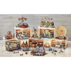 Carrousel électrique Rosie's, 12 Po X 12 Po X 14 Po, Polyrésine, Multicolore -Décoration De Noël 32019172d L
