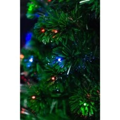 Arbre De Noël Illuminé à Fibre Optique, 72" -Décoration De Noël 330685877 AlternateImageA3 l