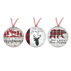 Ensemble D'ornements Multicolores Assortis Par IH Casa Decor, Paquet De 3