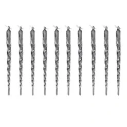 Ensemble D'ornements IH Casa Decor En Forme De Glaçon Transparent, Paquet De 10