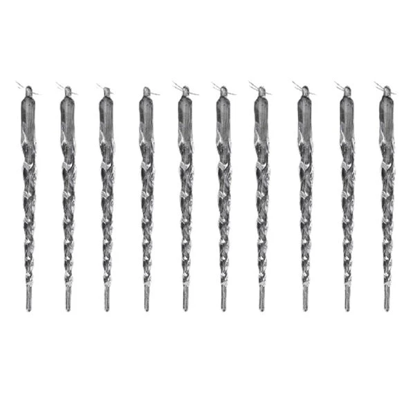 Ensemble D'ornements IH Casa Decor En Forme De Glaçon Transparent, Paquet De 10 1 Ensemble D'ornements IH Casa Decor En Forme De Glaçon Transparent, Paquet De 10