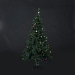 Sapin De Noël Artificiel De HomCom De 4,9 pi Sur Pieds Régulier, Vert -Décoration De Noël 330928528 AlternateImage5 l