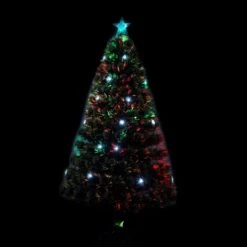 Sapin De Noël Artificiel De HomCom De 4 pi Floqué Sur Pieds Régulier Avec 16 Lumières Multicolores, Vert 9 Sapin De Noël Artificiel De HomCom De 4 pi Floqué Sur Pieds Régulier Avec 16 Lumières Multicolores, Vert -Décoration De Noël 330928539 AlternateImage4 l