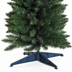 Sapin De Noël Artificiel De HomCom De 6 pi Sur Pieds Mince, Vert -Décoration De Noël 330928550 AlternateImage4 l