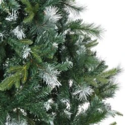 Sapin De Noël Artificiel De HomCom De 6,9 pi Floqué Sur Pieds Régulier, Vert 9 Sapin De Noël Artificiel De HomCom De 6,9 pi Floqué Sur Pieds Régulier, Vert -Décoration De Noël 330928553 AlternateImage4 l