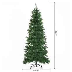 Sapin De Noël Artificiel De HomCom De 6,9 pi Sur Pieds De Style épinette Régulier, Vert -Décoration De Noël 330928560 AlternateImage2 l