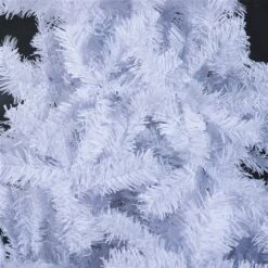 Sapin De Noël Artificiel De HomCom De 7 pi Sur Pieds De Style épinette Régulier, Blanc -Décoration De Noël 330928606 AlternateImage6 l