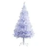 Sapin De Noël Artificiel De HomCom De 7 pi Sur Pieds De Style épinette Régulier, Blanc