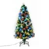 Sapin De Noël Artificiel De HomCom De 4 pi Sur Pieds De Style Pin Régulier Avec 130 Lumières Multicolores,