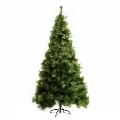 Sapin De Noël Artificiel De HomCom De 6,8 pi Sur Pieds De Style épinette Régulier, Vert
