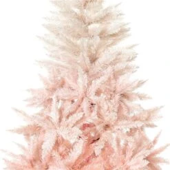 Sapin De Noël Artificiel De HomCom De 7 pi Sur Pieds De Style épinette Régulier, Rose -Décoration De Noël 330928808 AlternateImage3 l