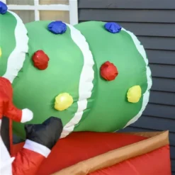 Père Noël Gonflable Avec DEL Par HomCom De 70,75 po -Décoration De Noël 330936397 AlternateImage4 l