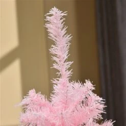 Sapin De Noël Artificiel Rose Charnu Sur Pied Par HomCom De 4 pi 6 Sapin De Noël Artificiel Rose Charnu Sur Pied Par HomCom De 4 pi -Décoration De Noël 331003124 AlternateImage3 l