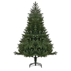Sapin De Noël Artificiel Charnu Sur Pied Par HomCom De 5 pi, Vert