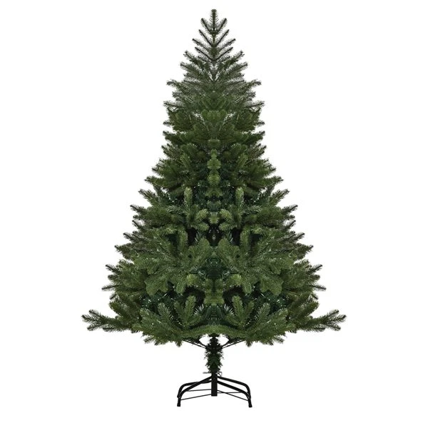 Sapin De Noël Artificiel Charnu Sur Pied Par HomCom De 5 pi, Vert 1 Sapin De Noël Artificiel Charnu Sur Pied Par HomCom De 5 pi, Vert