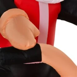 Père Noël à Moto Gonflable Par HomCom De 5,5 pi Avec Lumière Interne 7 Père Noël à Moto Gonflable Par HomCom De 5,5 pi Avec Lumière Interne -Décoration De Noël 331003163 AlternateImage4 l