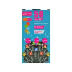 Guirlande De Lumières De Noël à DEL IH Casa Decor Intérieur/extérieur Multicolore De 12,54 Po, 50 Lumières