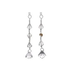 Ornements De Gouttelettes Suspendues IH Casa Decor En Acrylique Transparent, Ensemble De 12