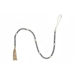 Guirlande De Perles IH Casa Decor En Bois Gris