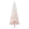 Arbre De Noël Pin Artificiel HomCom Blanc étroit De 6 Pi Sur Pied