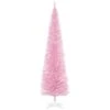Arbre De Noël Artificiel Pin HomCom Rose étroit De 7 Pi Sur Pied