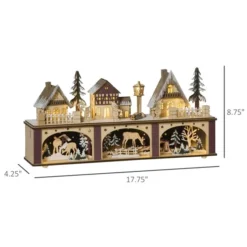 Village De Noël Illuminé Avec Lumières DEL Par HOMCOM -Décoration De Noël 331061742 AlternateImage2 l