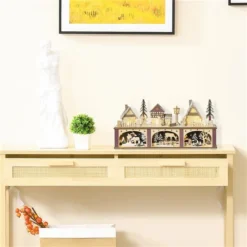 Village De Noël Illuminé Avec Lumières DEL Par HOMCOM -Décoration De Noël 331061742 AlternateImage4 l