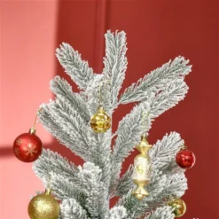 Arbre De Noël Artificiel Avec Flocons De Neige De 6 Pi Par HOMCOM 9 Arbre De Noël Artificiel Avec Flocons De Neige De 6 Pi Par HOMCOM -Décoration De Noël 331061758 AlternateImage4 l