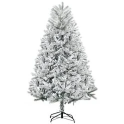 Arbre De Noël Artificiel Avec Flocons De Neige De 6 Pi Par HOMCOM