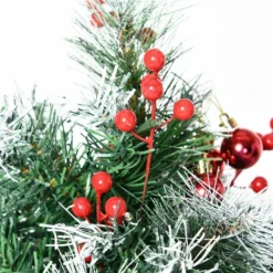 Arbre De Noël Artificiel De 2 Pi Pour L'extérieur Avec Lumière DEL Par HOMCOM - Lot De 2 -Décoration De Noël 331061762 AlternateImage4 l