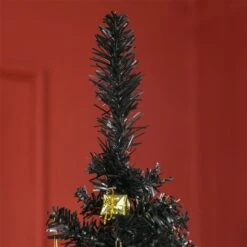 Arbre De Noël Artificiel Mince De 6 Pi Noir Par HOMCOM -Décoration De Noël 331061763 AlternateImage3 l
