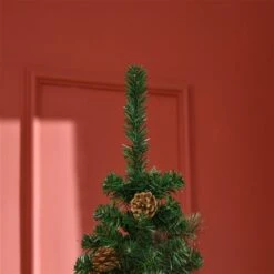 Arbre De Noël Artificiel Mince De 6,5 Pi Avec Pommes De Pin Par HOMCOM 9 Arbre De Noël Artificiel Mince De 6,5 Pi Avec Pommes De Pin Par HOMCOM -Décoration De Noël 331061775 AlternateImage4 l