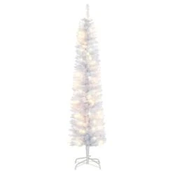 Arbre De Noël Artificiel Crayon De 6 Pi Avec Base En Métal Par HOMCOM