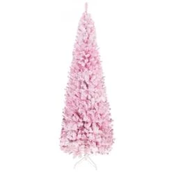 Arbre De Noël Artificiel De 7,5 Pi Avec Flocons De Neige Avec Branches Réalistes Par HOMCOM