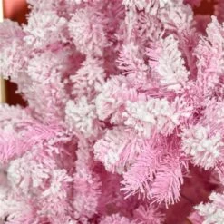 Sapin De Noël Artificiel Rose Enneigé Sur Pieds Par HomCom De 9 Pi -Décoration De Noël 331063415 AlternateImage4 l